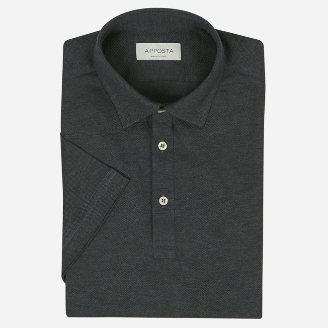 camisa polo gris oscuro