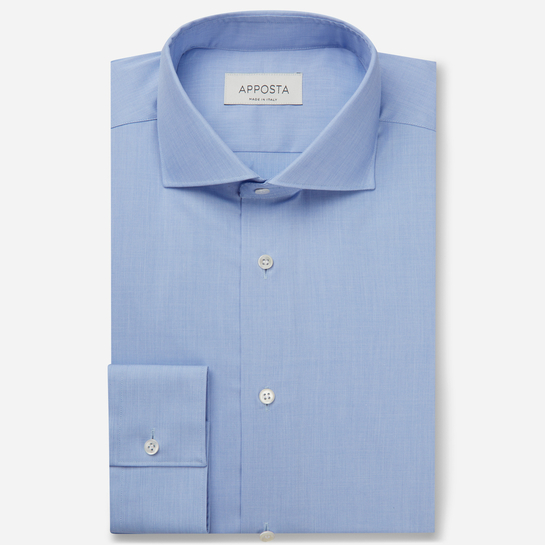 Blue Easy Iron Cotton Fil-A-Fil Shirt