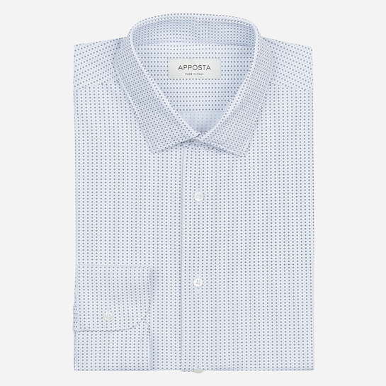 camicia lycra popeline doppio ritorto sensitive  disegni  azzurro, collo stile  italiano aggiornato