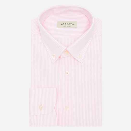 Pink Button Down Collar Cotton Shirt