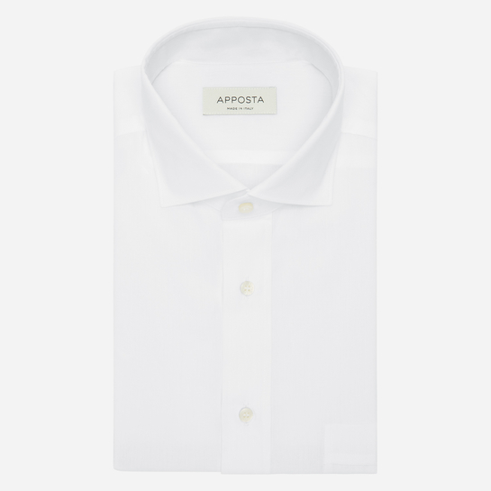 White Cotton and Bamboo Short Sleeve Shirt