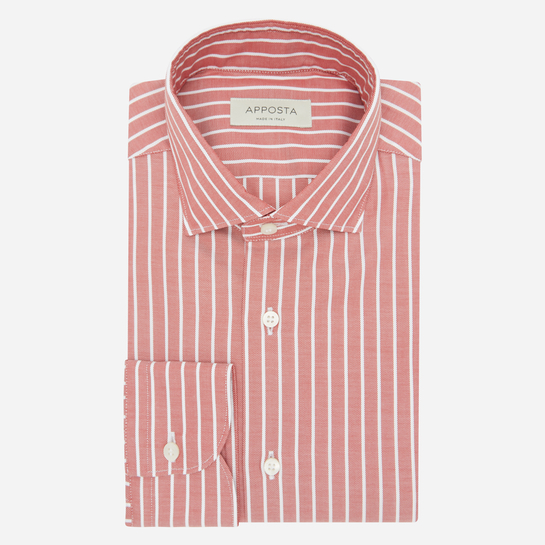 Red Stripe Cotton Shirt