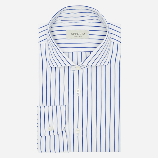 camicia righe blu cotone Tencel