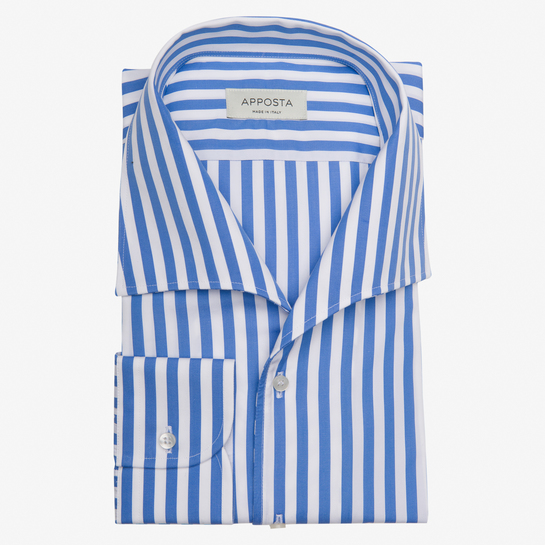 【EEUN】Cooper Stripe Collar One Piece Cooper Shirt - One Piece Collar Mauve Stripe