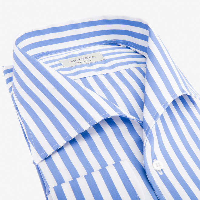 【EEUN】Cooper Stripe Collar One Piece Cooper Shirt - One Piece Collar Mauve Stripe