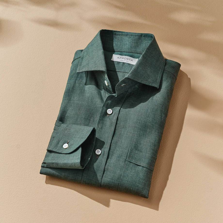 Camisa italiana de lino para hombre – Apposta Camisa italiana de lino para hombre – Apposta