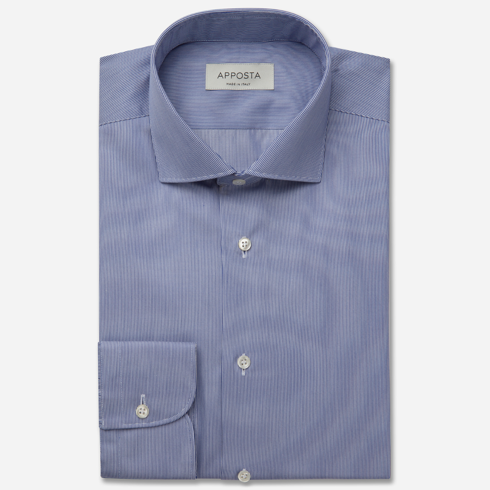 Hemd  gestreifter stoff  marineblau knitterfreie baumwolle twill doppelt ge günstig online kaufen