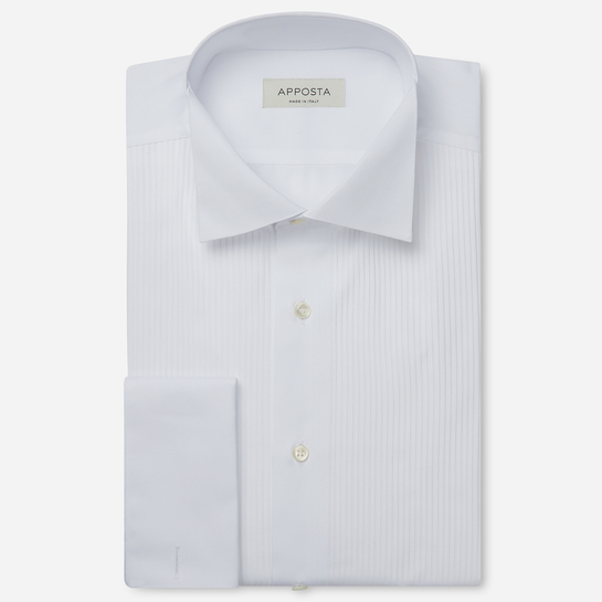 Tuxedo slim fit shirt with wing collar 