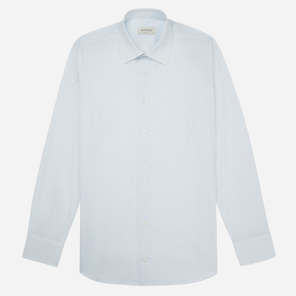 Hemd  gestreifter stoff  marineblau baumwolle leinwandbindung, kragenform günstig online kaufen