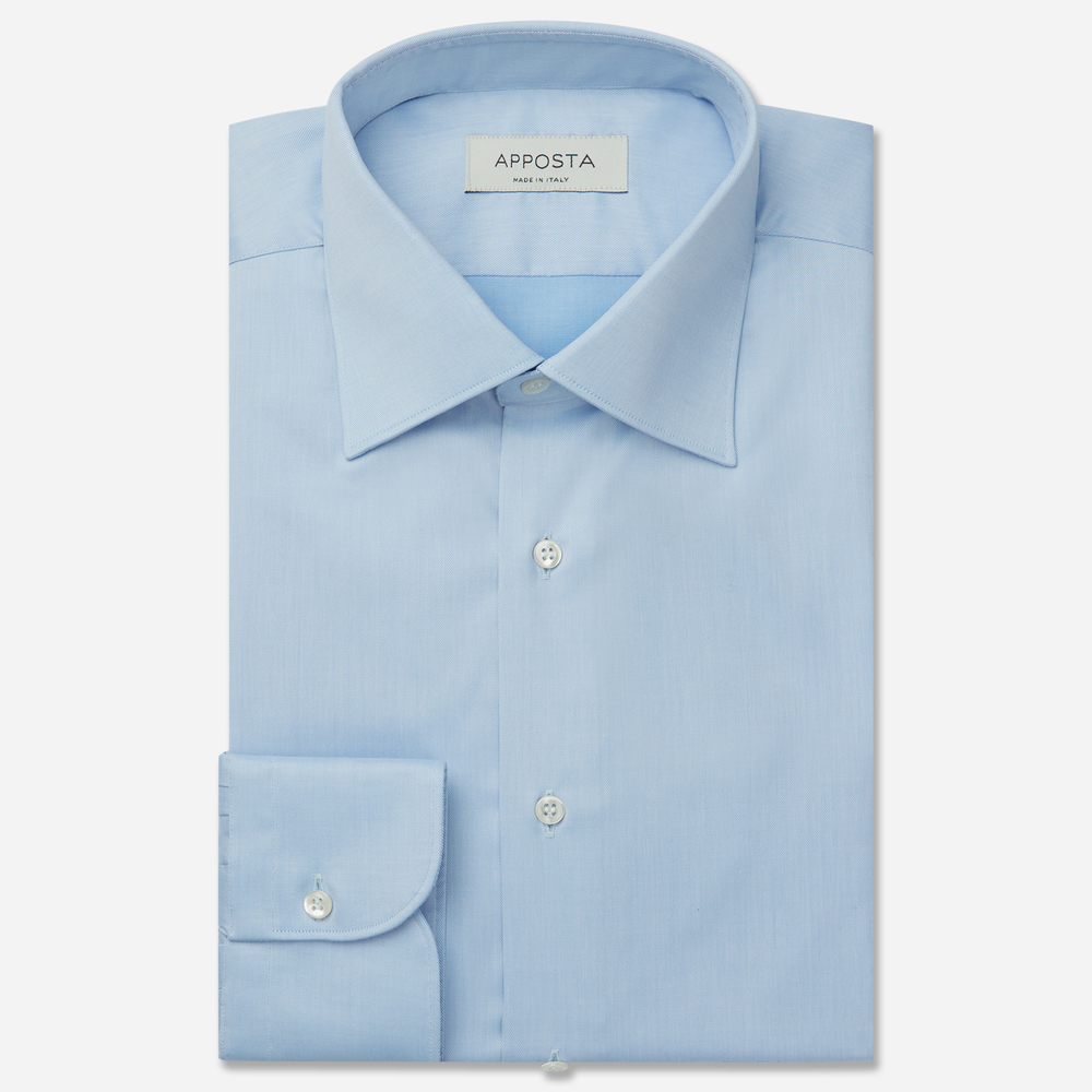 Hemd  einfarbig  hellblau bügelleichte baumwolle twill, kragenform  formale günstig online kaufen