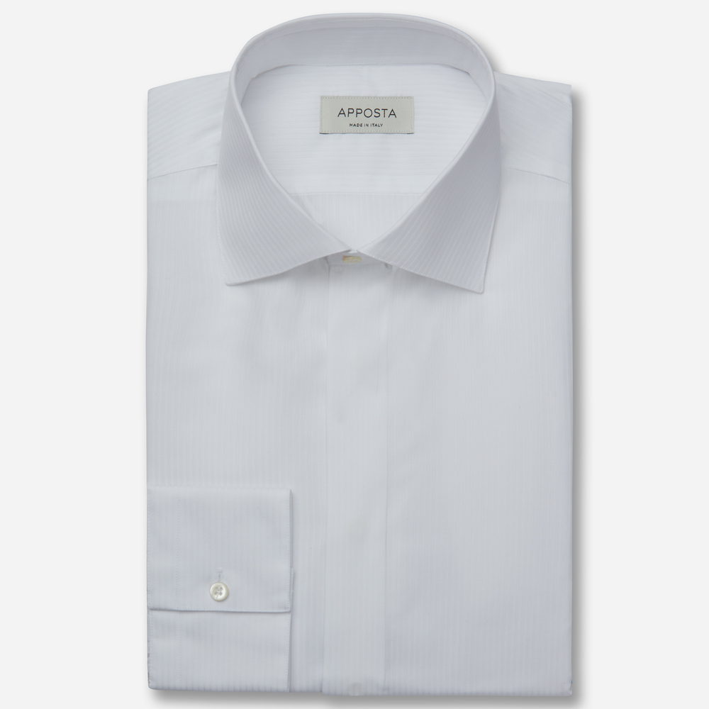 Shirt  designs  white 100% pure cotton dobby double twisted supima, collar style  lower spread collar