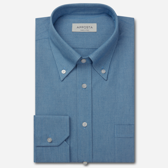 Chambray Denim Button Down Hemd Apposta