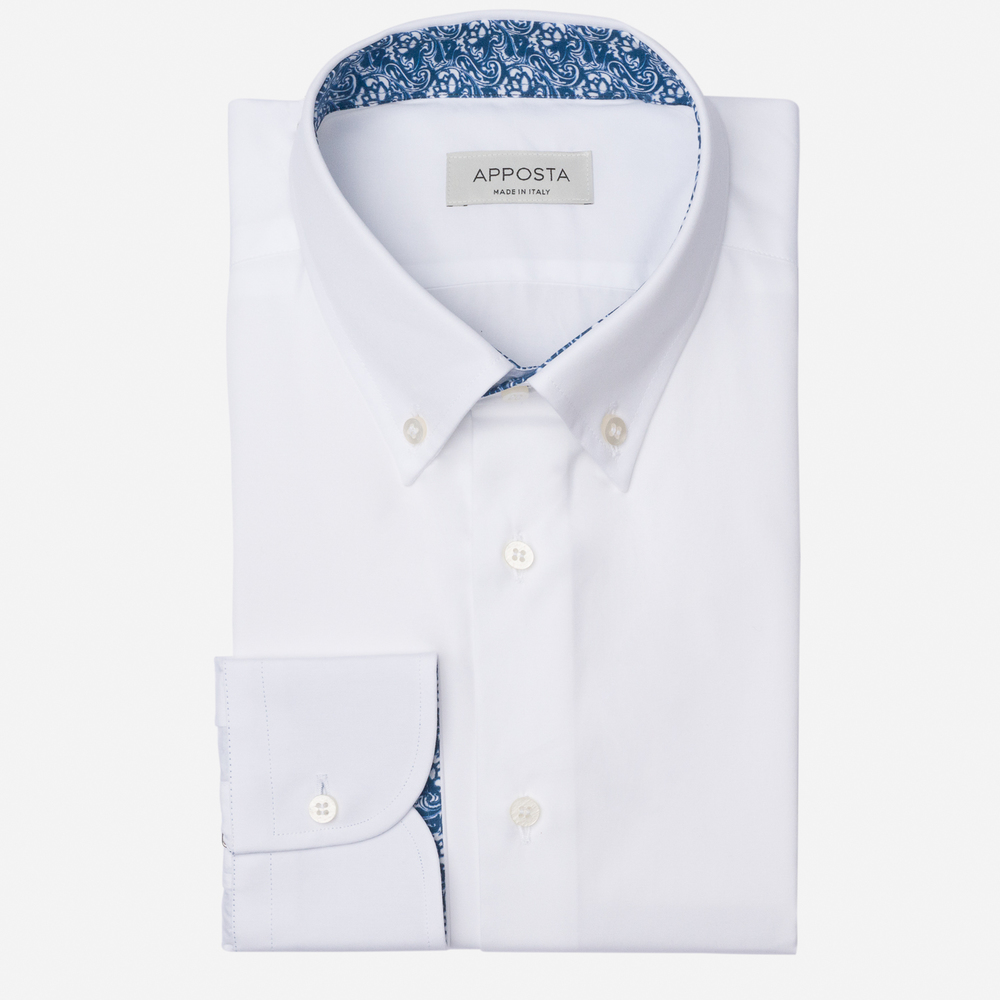 Hemd  einfarbig  weiß bügelleichte baumwolle twill, kragenform  kleiner but günstig online kaufen