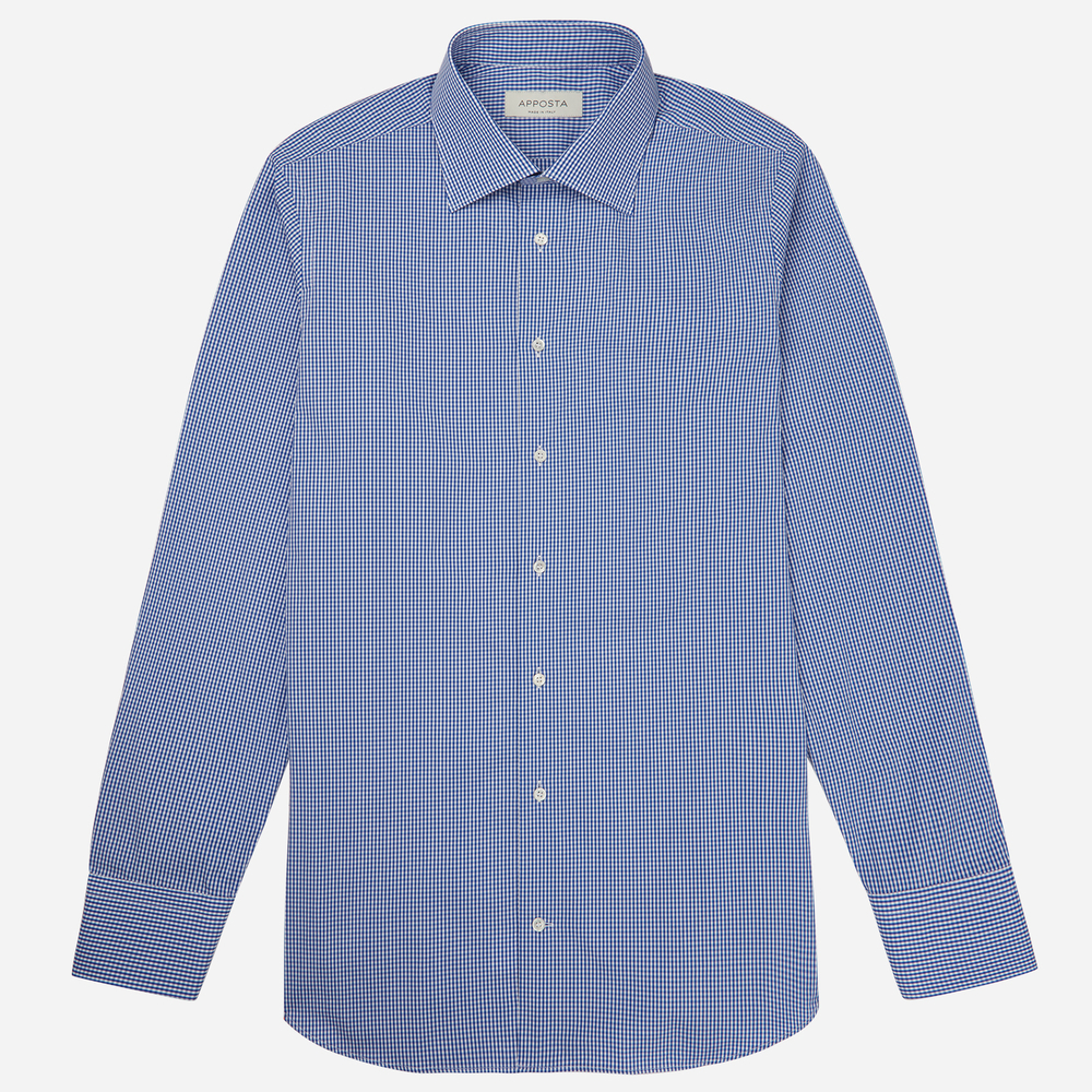 Hemd  klein kariert  marineblau baumwolle fil-à-fil, kragenform  formaler s günstig online kaufen