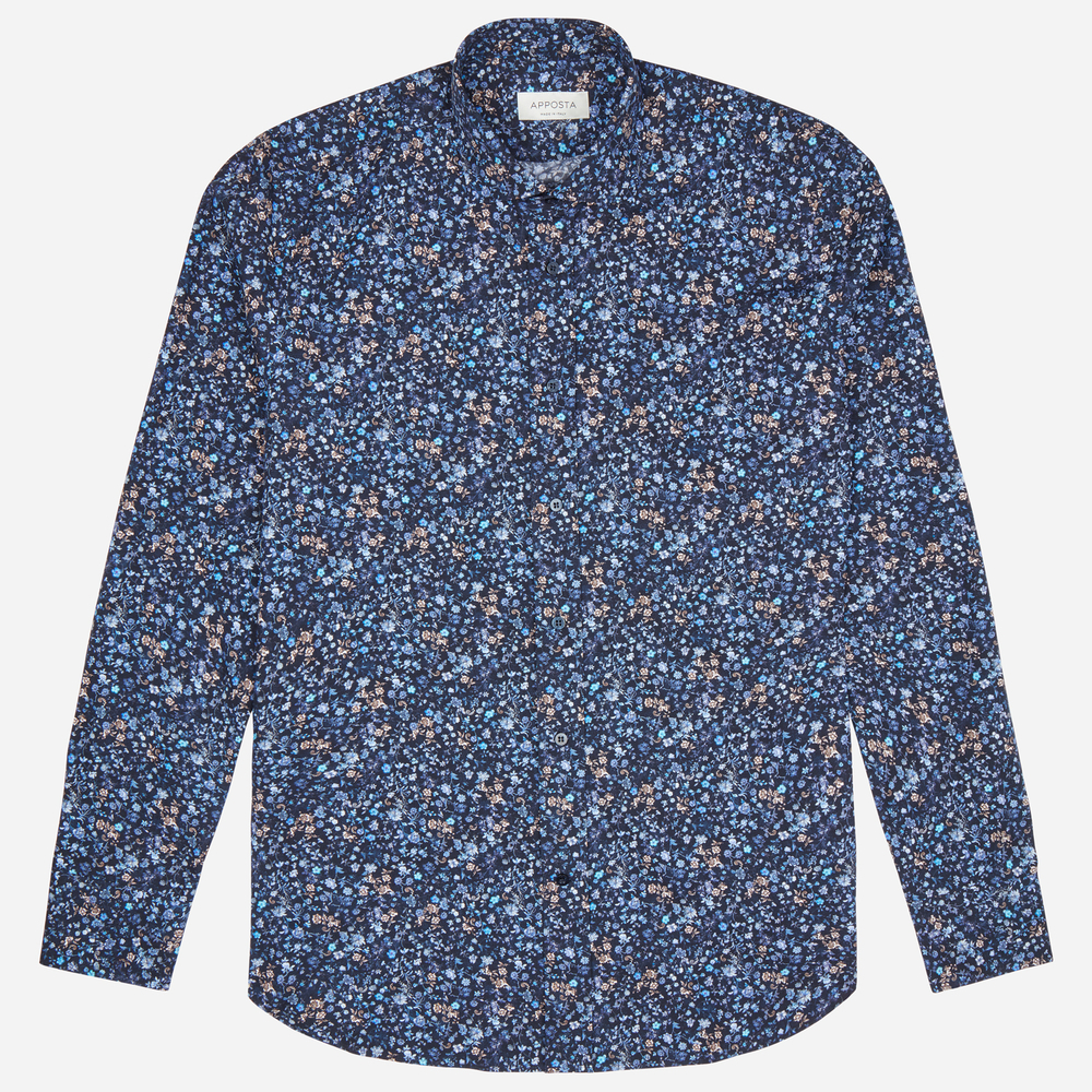 Hemd  blumenmuster  multi baumwolle popeline, kragenform  modernisierter sp günstig online kaufen