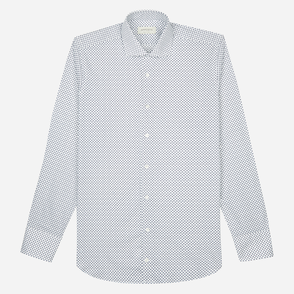 Hemd  gemusterte designs  weiß baumwolle leinwandbindung, kragenform  moder günstig online kaufen