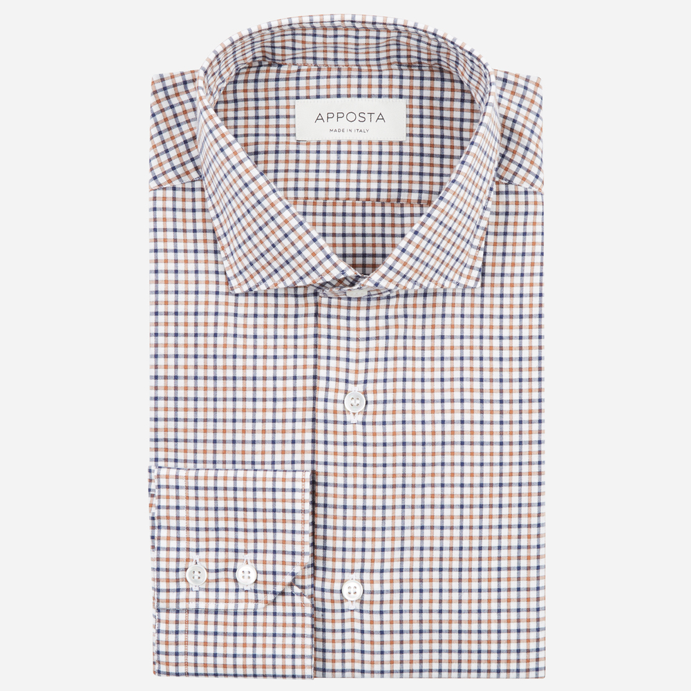 Hemd  groß kariert  multi flanell twill, kragenform  modernisierter spreizk günstig online kaufen