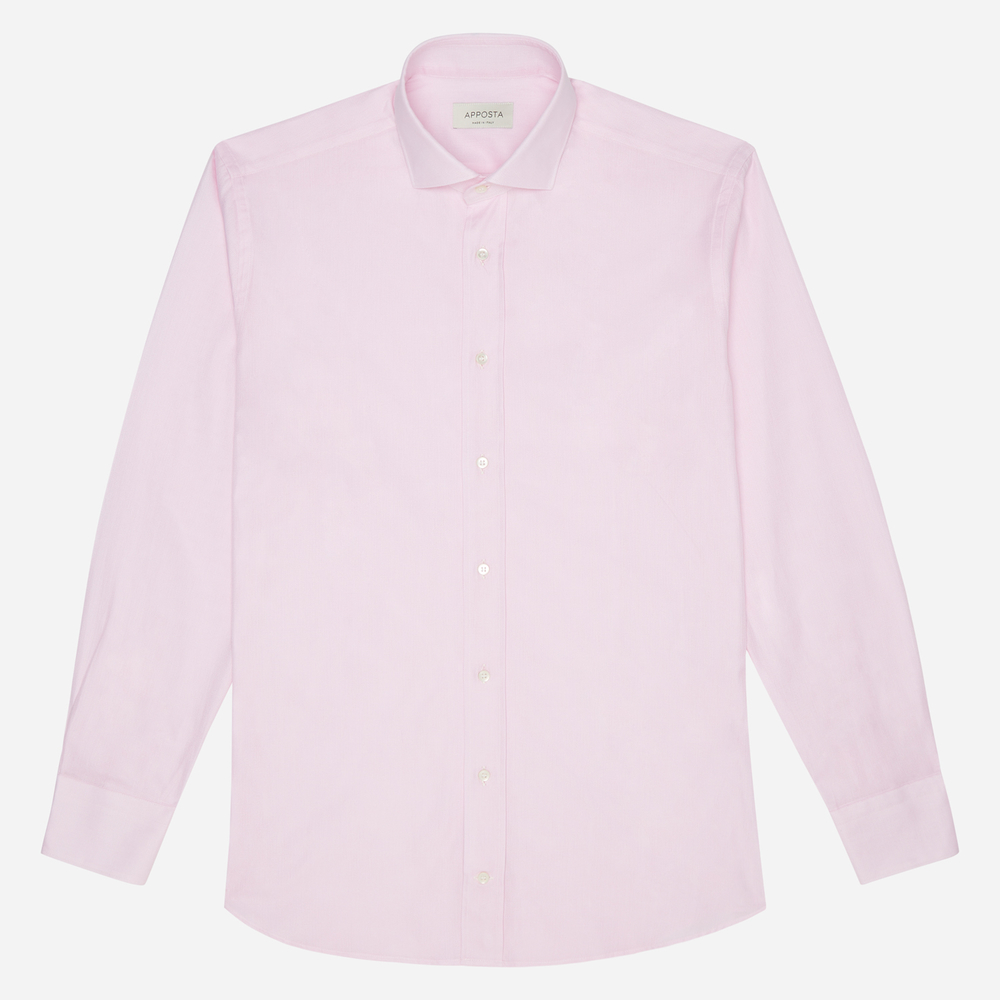 Hemd  einfarbig  rosa baumwolle scheindreher, kragenform  modernisierter sp günstig online kaufen
