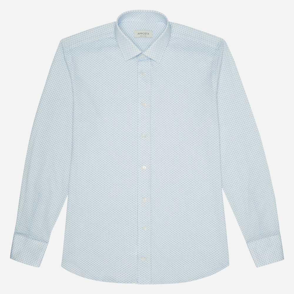 Hemd  punktmuster  hellblau baumwolle jersey, kragenform  modernisierter sp günstig online kaufen