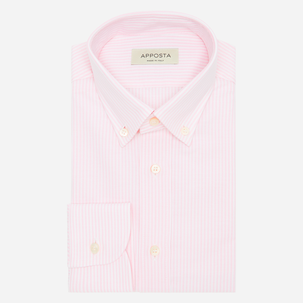 Hemd  streifen  rosa baumwolle oxford supima baumwolle, kragenform  kleiner günstig online kaufen