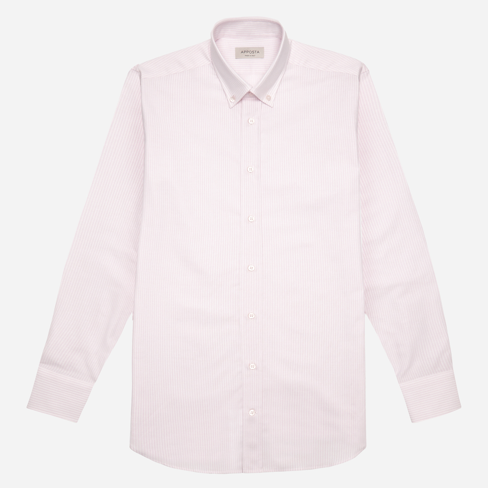 Hemd  streifen  rosa baumwolle oxford supima baumwolle, kragenform  kleiner günstig online kaufen