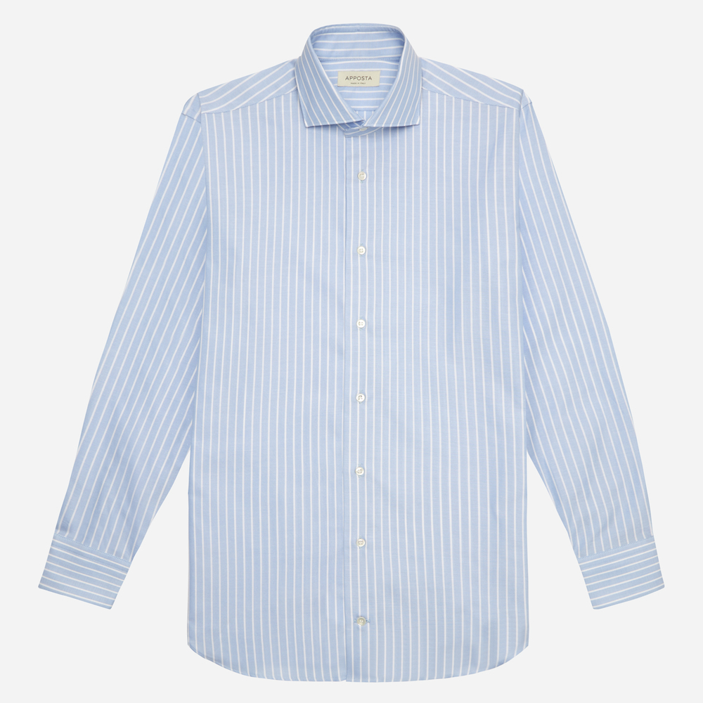 Hemd  streifen  marineblau baumwollstretch pinpoint oxford, kragenform  mod günstig online kaufen