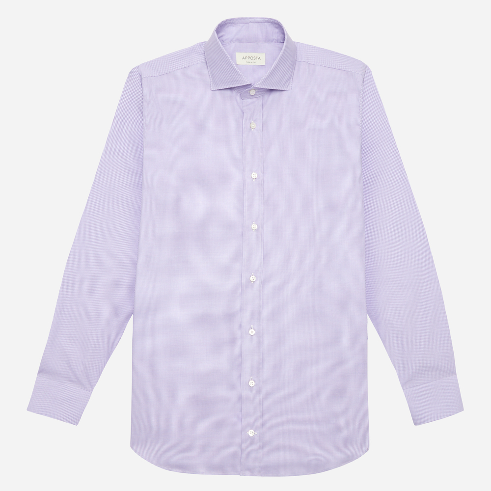 Hemd  klein kariert  violett bügelleichte baumwolle twill, kragenform  nied günstig online kaufen