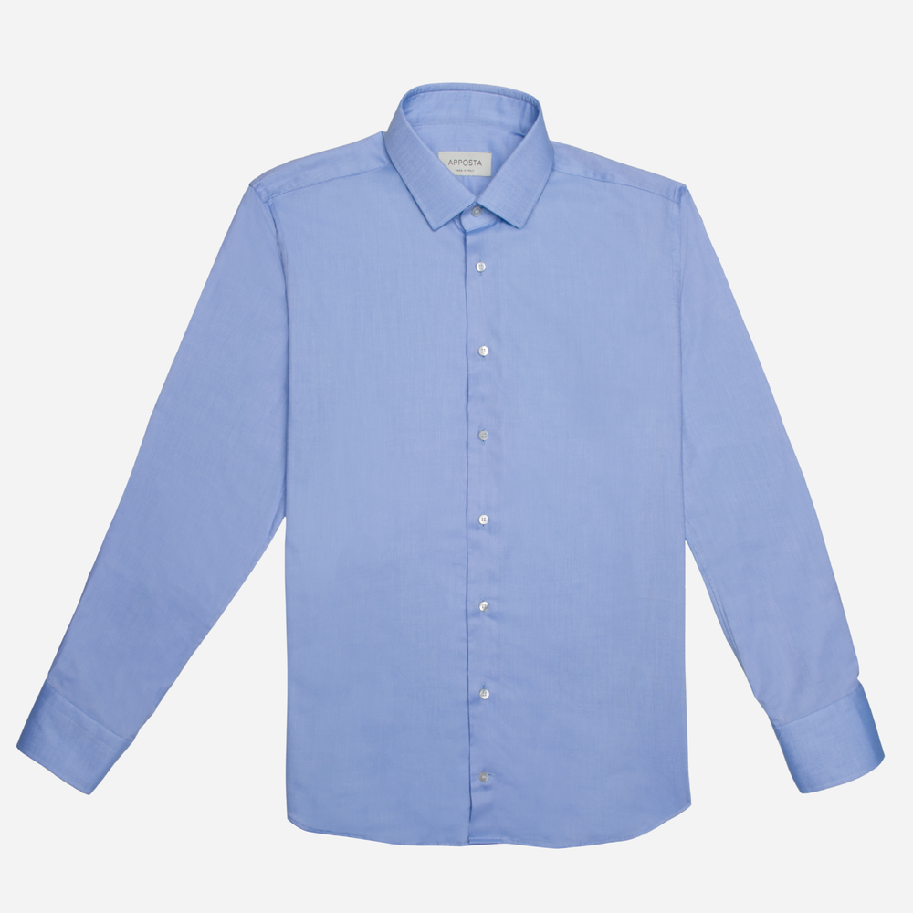 Hemd  einfarbig  hellblau knitterfreie baumwolle oxford doppelt gezwirnt, k günstig online kaufen