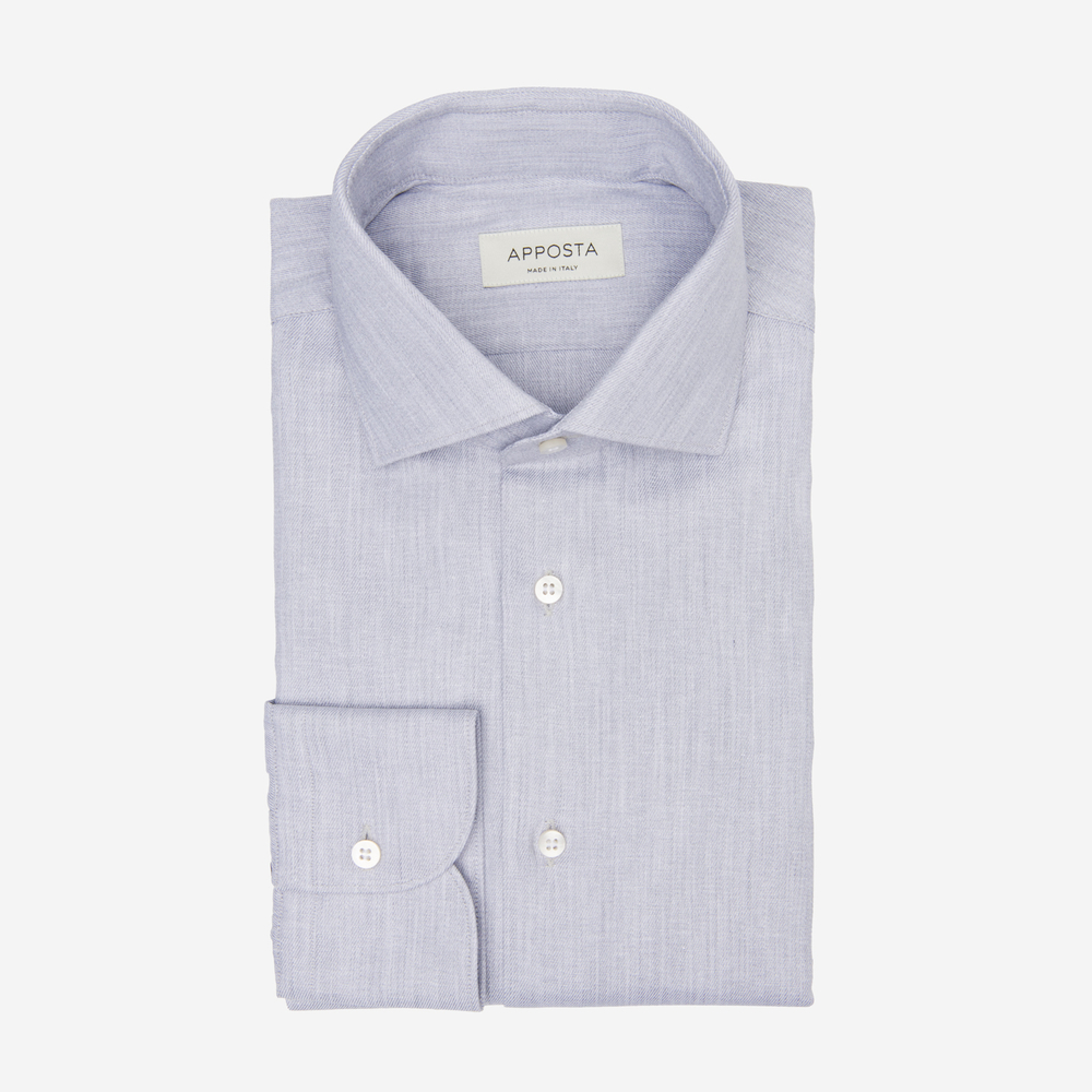 Hemd  einfarbig  grau recycelte baumwolle twill, kragenform  modernisierter günstig online kaufen