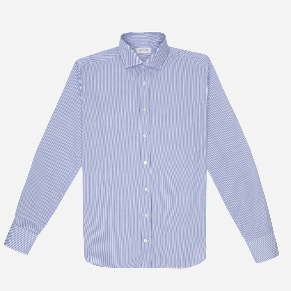 Hemd  streifen  marineblau bügelleichte baumwolle popeline, kragenform  mod günstig online kaufen