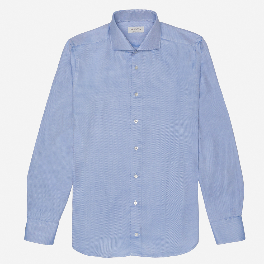 Hemd  einfarbig  marineblau baumwolle twill doppelt gezwirnt, kragenform  n günstig online kaufen