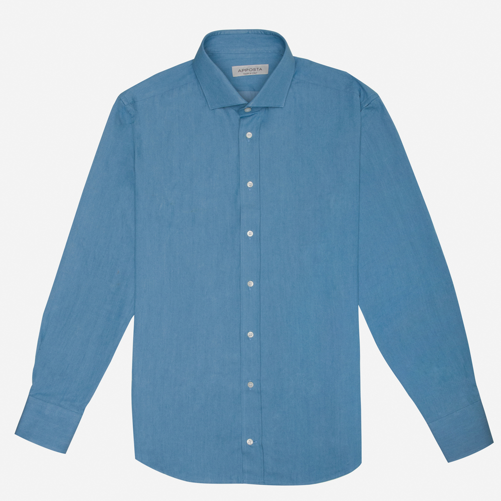 Hemd  einfarbig  hellblau baumwolle denim, kragenform  modernisierter sprei günstig online kaufen