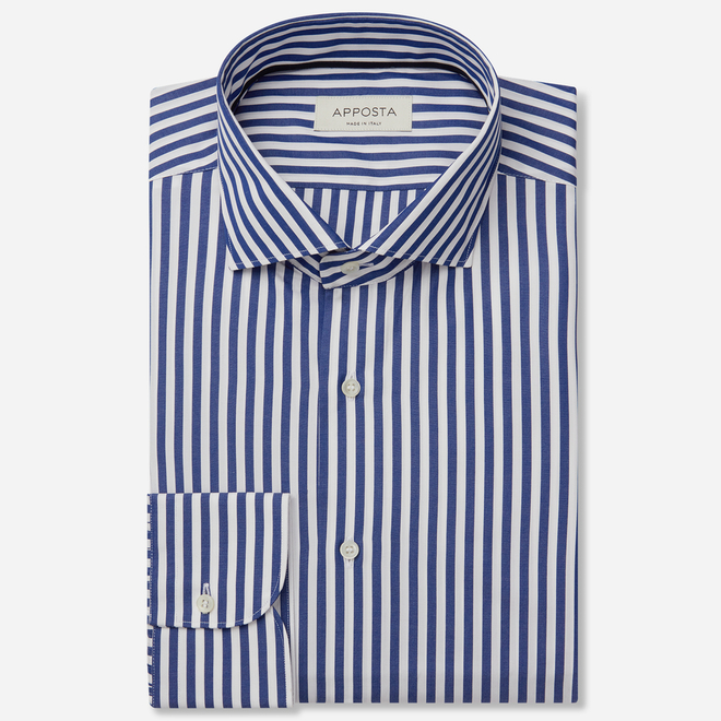 White and navy blue striped shirt - Apposta