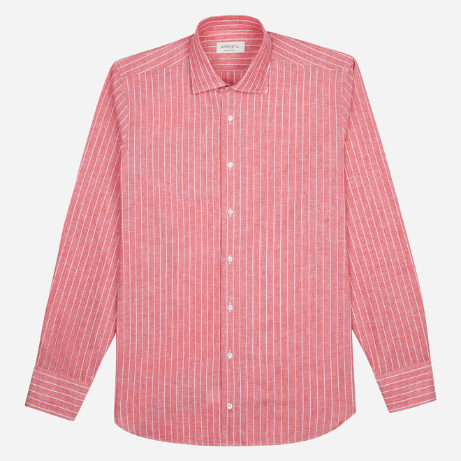 Linen Sports Shirt Red main image 1